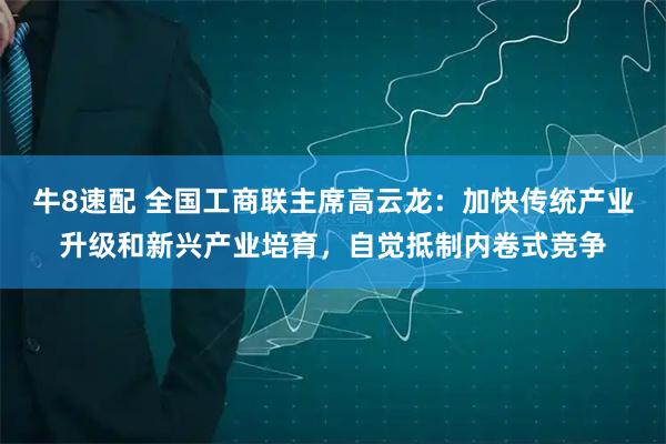 牛8速配 全国工商联主席高云龙：加快传统产业升级和新兴产业培育，自觉抵制内卷式竞争